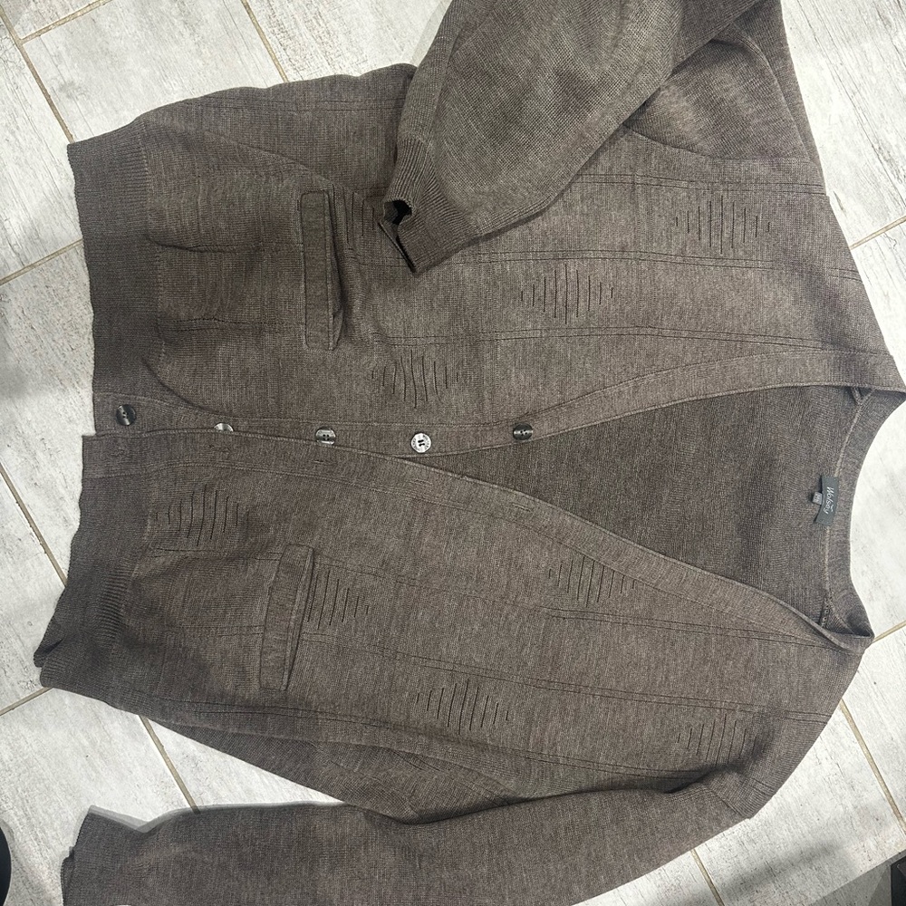 Wolsey Men’s Cardigan - XXL - Greige